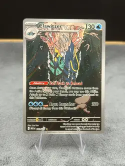Pokemon TCG Paldean Fates Clawitzer #141 Illustration Rare Full Art NM - Image 1