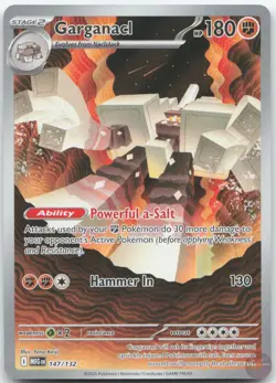 Garganacl 147/132 Illustration Rare Mega Evolution Pokemon Near Mint - Image 1