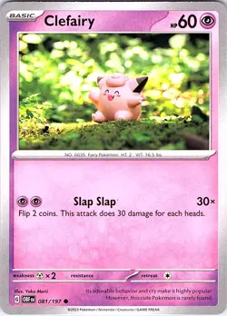 Clefairy 081/197 Obsidian Flames Pokemon NM - Image 1