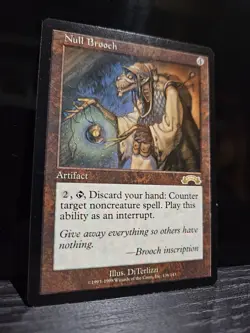 MTG Null Brooch - Exodus - Near Mint - Image 1