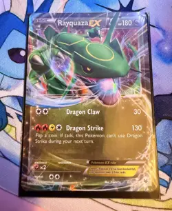 Pokemon TCG Rayquaza EX 60/108 Roaring Skies Ultra Rare Holo - Image 1