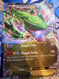 Pokemon TCG Rayquaza EX 60/108 Roaring Skies Ultra Rare Holo - Image 5