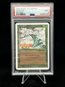 TSUNAMI Revised Edition 1994 Magic the Gathering MTG TCG PSA 9 MINT 🔥Low Pop🔥 - Image 1