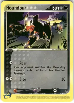 Houndour 59/97 Common Dragon Pokemon Near Mint - Image 1