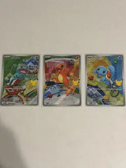 Pokemon First Partner Illustration Collection Series 1 Kanto Gen 1 Starter Set - Image 2