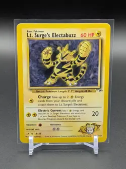 LT. SURGE'S ELECTABUZZ 27/132 - Pokemon Gym Heroes R DMG - - Image 1