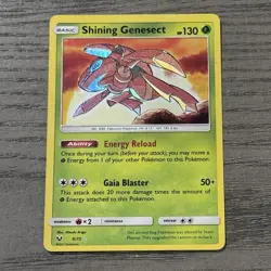 Shining Genesect 9/73 Shiny Rare Shining Legends Pokemon TCG Card NM Near Mint - Image 1