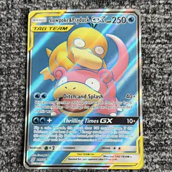 Pokemon TCG Slowpoke & Psyduck GX TAG TEAM Full Art Holo 217/236 ENG - Image 1