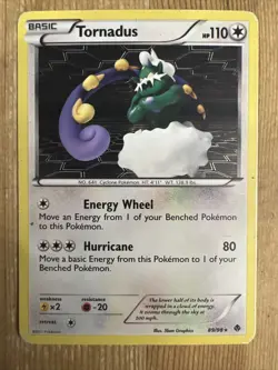 Pokemon TCG Tornadus Emerging Powers 89/98 Holo Holo Rare HP - Image 1