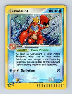 Crawdaunt 3/97 Holo Rare Ex Dragon SWIRL Pokemon 2282 - Image 1