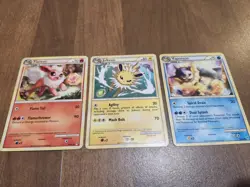 Call of Legends Lot- Flareon 44/95, Vaporeon 52/95, Jolteon 45/95 Pokemon Cards - Image 1