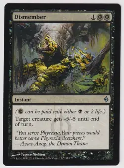 MTG 1X Dismember X1 New Phyrexia Magic - LP - Image 1