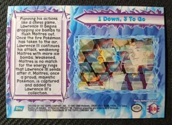 Topps Pokemon The Movie 2000 MOLTRES 1 DOWN 3 TO GO SILVER FOIL #16 Blue Logo - Image 2