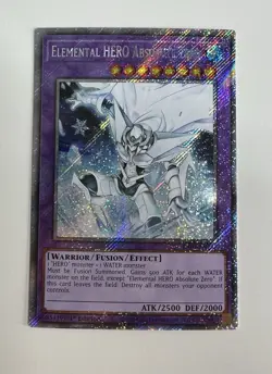 Elemental HERO Absolute Zero (Platinum Secret Rare) RA03-EN231 1st Edition LP - Image 1