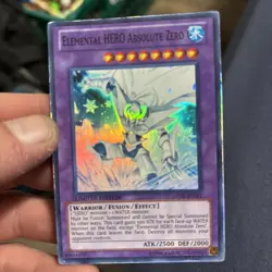 Yu-Gi-Oh! Elemental HERO Absolute Zero GENF-ENSE1 Super Rare LP - Image 1