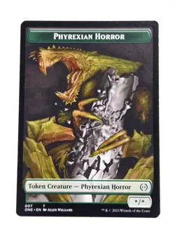 Phyrexian Horror Token (007) Light Play, English Magic the Gathering MTG Phyrexi - Image 1