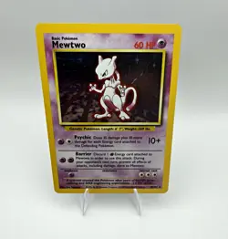Wizards of the Coast Mewtwo 10/102 Base Set Holo Rare EN 1999 60HP Unlimited - Image 1