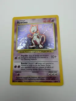 Wizards of the Coast Mewtwo 10/102 Base Set Holo Rare EN 1999 60HP Unlimited - Image 3