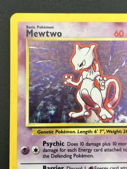 Wizards 1999-2000 Mewtwo Base Set 10/102 Holo Rare 60 HP English TCG LP-/MP+ - Image 2
