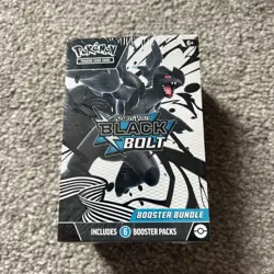 Pokemon TCG Black Bolt Booster Bundle 6 Packs New Factory Sealed - Image 1