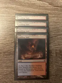 4x MTG Scalding Tarn Zendikar #223 Regular English Rare Playset - LP - Image 1