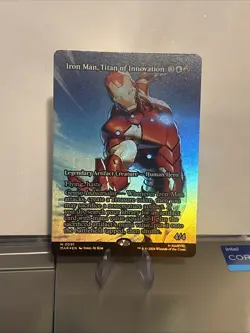 Iron Man, Titan of Innovation (Borderless) - Marvel Super Heroes MTG FOIL #0091 - Image 1
