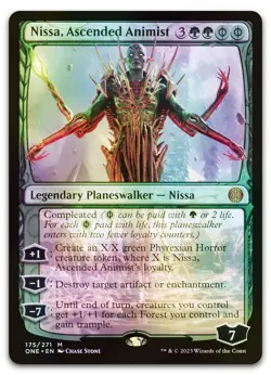 Nissa, Ascended Animist #175 (Foil) (NM) Phyrexia All Will Be One ONE Magic MTG - Image 1