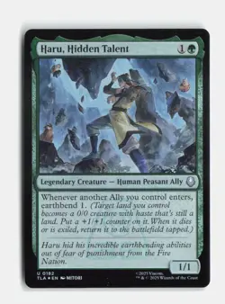 Haru, Hidden Talent 182 Foil Avatar: The Last Airbender MTG NM - Image 1