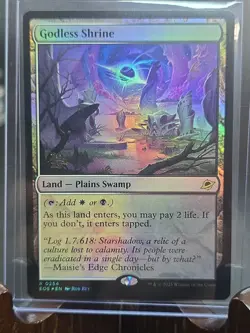 Godless Shrine (EOE) Prerelease Cards MTG Foil Near Mint - Image 3