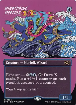Mindspring Merfolk (Borderless) DFT 335 English NM - MTG - Image 1
