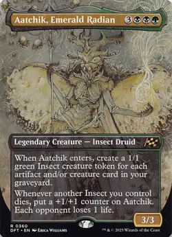 Aatchik, Emerald Radian (Borderless) DFT 360 English NM - MTG - Image 1