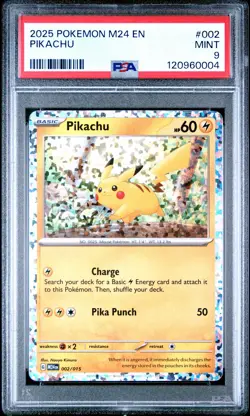 2025 POKEMON M24 EN-MCDONALD'S COLL #002 PIKACHU PSA 9 - Image 1