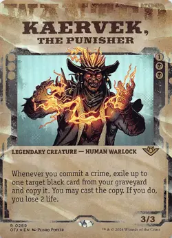 Kaervek, the Punisher (Showcase) OTJ 289 Foil English NM - MTG - Image 1
