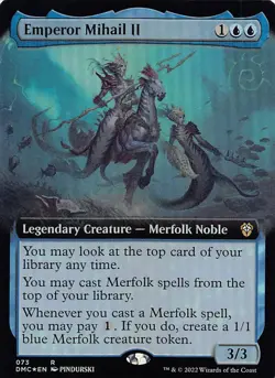 Emperor Mihail II (Extended Art) DMC 73 Foil English NM - MTG - Image 1