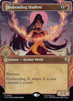 Firebending Student (Showcase) TLA 342 Foil English NM - MTG - Image 1