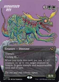 Agonasaur Rex (Borderless) DFT 343 English NM - MTG - Image 1