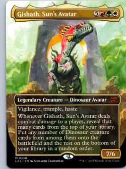 Gishath, Sun's Avatar (Borderless) - The Lost Caverns of Ixalan - M 330 NM - Image 1