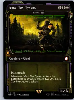 West Tek Tyrant - Grave Titan (Showcase) - Universes Beyond: Fallout - M 346 NM - Image 1