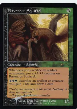 Ravenous Squirrel (Retro Frame) OHP 1 Foil English NM - MTG - Image 1