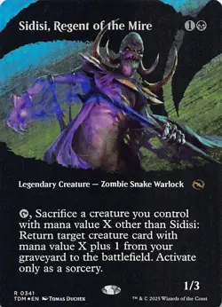 Sidisi, Regent of the Mire (Borderless) TDM 341 Foil English NM - MTG - Image 1