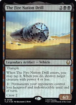 The Fire Nation Drill TLA 98 Foil English NM - MTG - Image 1