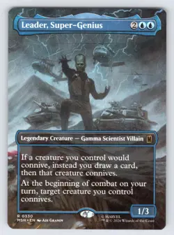 Leader, Super-Genius (Borderless) Marvel Super Heroes Magic: The Gathering NM - Image 1