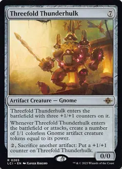 Threefold Thunderhulk R The Lost Caverns of Ixalan 265 NM - Image 1