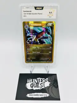 Carte Pokemon CARCHACROK 120/116 Noir et Blanc Glaciation Plasma FR PCA 9,5 - Image 1