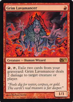 Grim Lavamancer R Magic 2012 (M12) 145 NM - Image 1