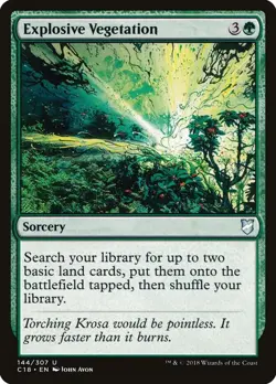 Explosive Vegetation C18 144 Normal English NM - MTG - Image 1