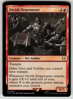 Orcish Siegemaster Commander: The Lord of the Rings 33 MTG NM - Image 1