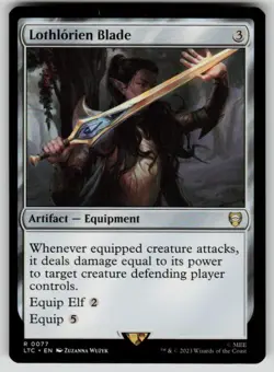 Lothlorien Blade Commander: The Lord of the Rings 77 MTG NM - Image 1