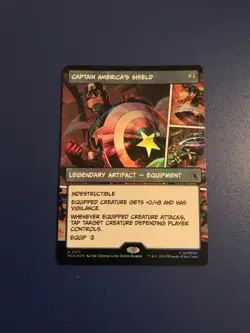 Captain America's Shield (Borderless) (0311) Foil Free Shipping - Image 1