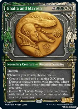Ghalta and Mavren (Showcase) March of the Machine MOM 307 Rare NM Foil - Image 1